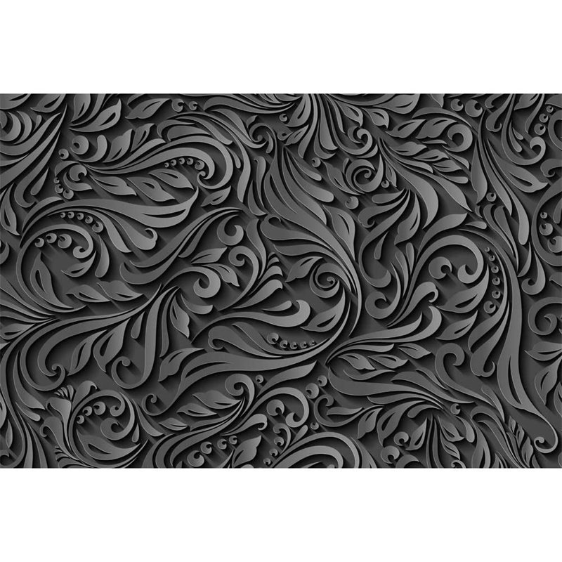 Modern Abstract Peel & Stick Floral Border, 66" L x 96" W