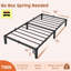 Structure de lit simple de 10 pouces, structure de lit plateforme en métal robuste avec support et pieds en lattes de fer durables, aucun sommier requis, aucune vis nécessaire, supportant jusqu'à 800 lb-887140581
