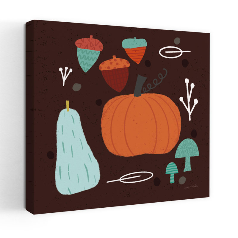 «Fall Fun», art contemporain d'automne, H 36 po x l 36 po