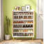 Armoire à chaussures en bois à 7 niveaux