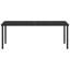 Rectangular Metal Outdoor Dining Table , 200cm W 80cm D