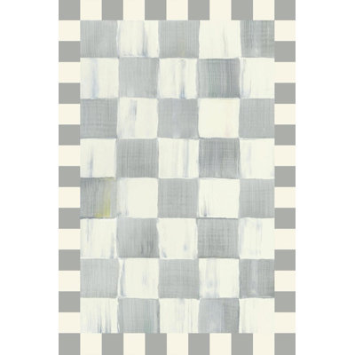 Sterling Checkered Washable Rug