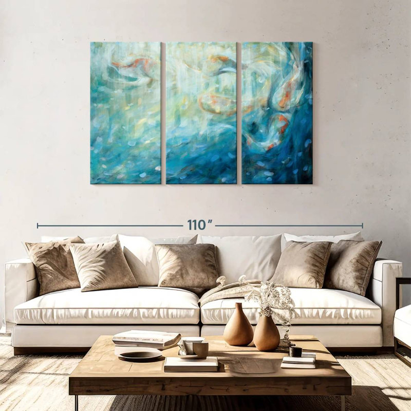 Brampt Playing Koi, 48" H x 74" W