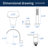Modern Roman Tub Faucet With Hand Shower, Waterfall Deck Mount Bathtub Filler Faucet With Sprayer, Widespread 4-holes Tub Shower Faucet Set-105785502