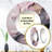 Pickar Solid Marble Paint Artwork V - Marble Mirror, Pink Round Decorative Wall Mirror, Printed Metal Art-1501041692