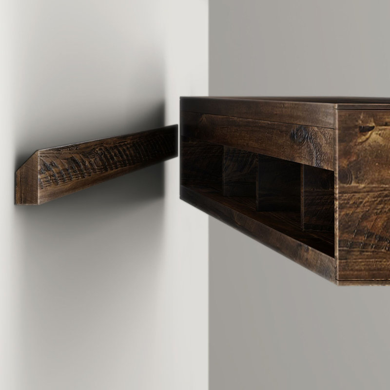 Tablette de cheminée Camden, 72", Bois brun foncé