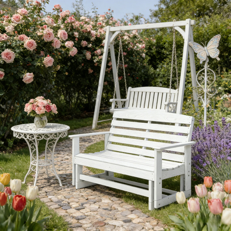 Double chaise berçante, banc oscillant attrayant
