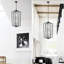 Luminaire suspendu en métal 8 lumières campagnard-215867564