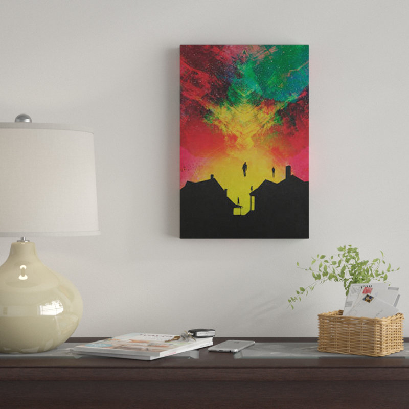 « abducted » par julie rodriguez, impression sur toile tendue, H 18 po x l 12 po x P 1,5 po, Toile tendue, Pas de tapis