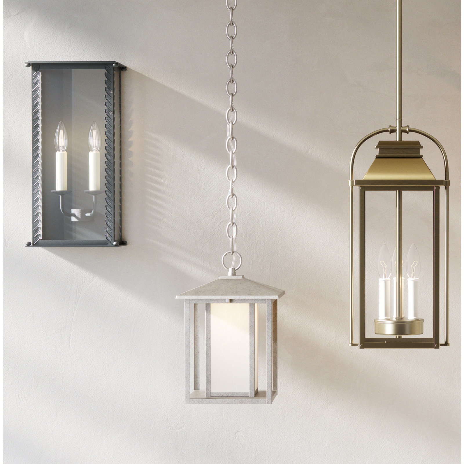 Zuma Light Wall Sconce, French Iron, 16.5" H x 7.75" W x 5.25" D