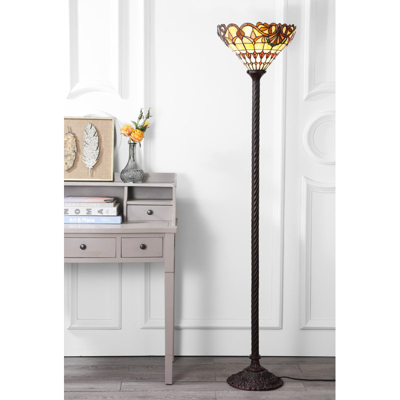 Lampe torchère sur pied sur pied 70" tiffany Orzechowski