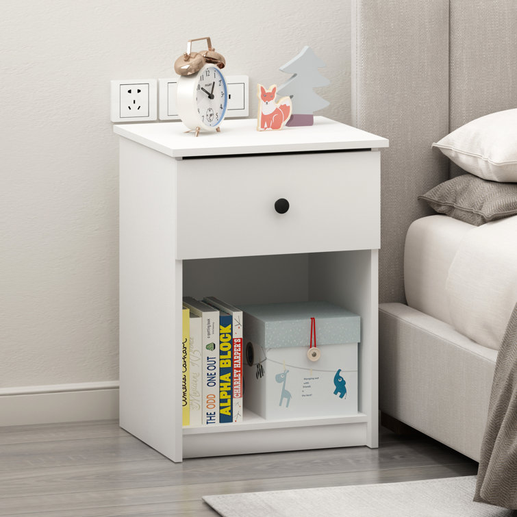 Gillian 45.2cm W Particle Board / Chipboard Bedside Table