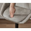 Swivel Upholstered Adjustable Height Counter Stool with Metal Frame-1777060144