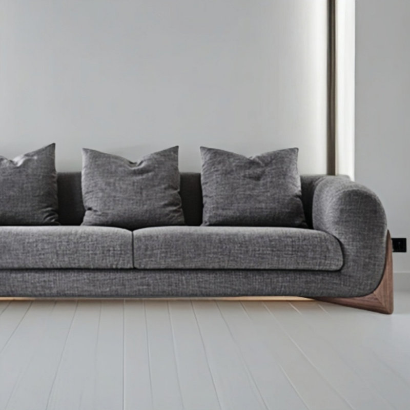 Wabi - sabi Minimalist Living Sofa, Gray