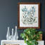 "Delicate Blue Botanical II", cadre photo, impression sur toile-61317172-61317173