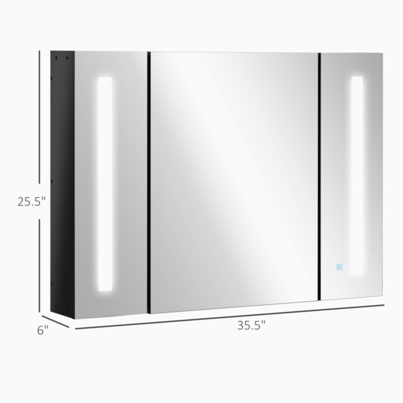 Armoire à pharmacie avec miroir 35,5 W 25,5 H Labros