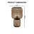 Walcott Gold Glass Table Lamp