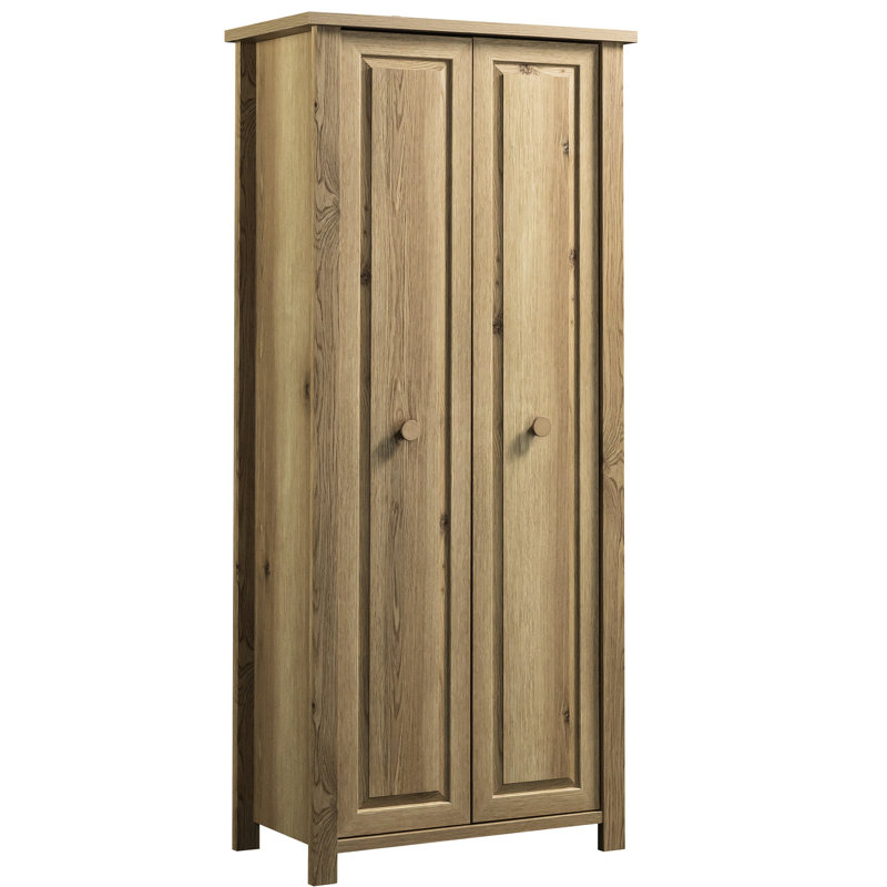 Armoire de rangement de style rustique brun pour la cuisine, la buanderie ou le salon, tablettes réglables, utilisation quotidienne fixe et rayonnage brun, processus d'assemblage simple