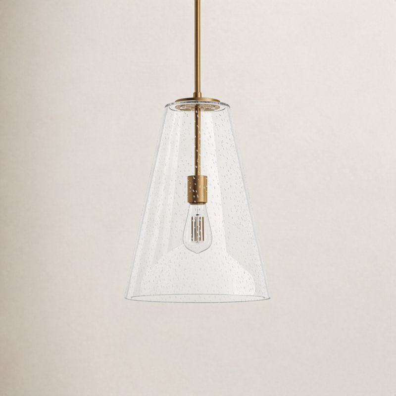 Evanne 1 - Light Single Pendant, Heritage Brass