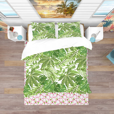 Ensemble de housse de couette tropical