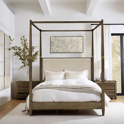 Canopy Bed Queen Brown See Below