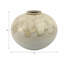 Vase de table rond en céramique avec finition dégradée émaillée - beige et vert-1794226901