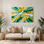«Lyrical Abstraction 94», art mural en métal vert-145381371