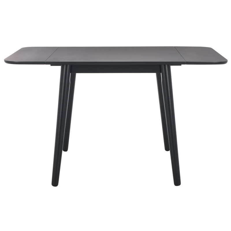 Damarius Drop Leaf Table, Matte Black