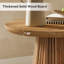 Solid Wood Pedestal End Table