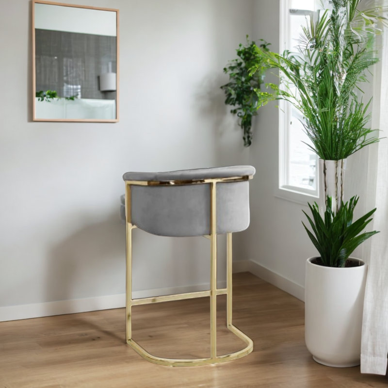 Tabouret de 27 po Szeto, Gris