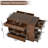 Closet Island with 6 Drawers, Island with Glass Display Top and Open Shelves-1698402874