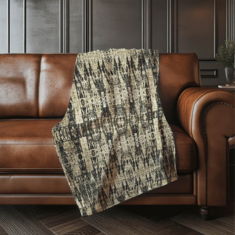 Jeté marocain Sherpa ASB580 Addison, Noir