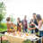 6Ft. Black Rectangular  Patio Folding Table Aluminum-1743419815