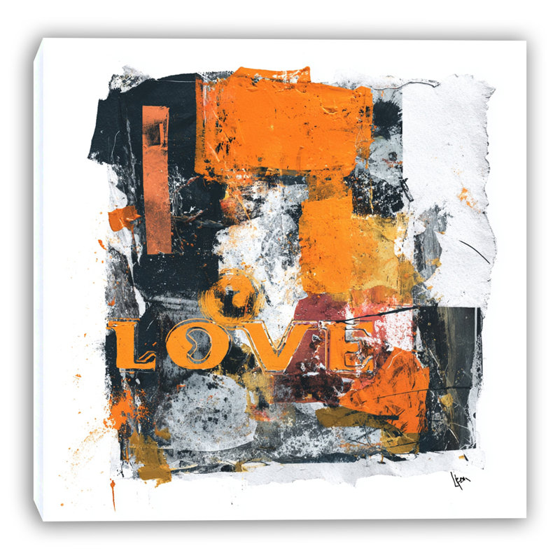 «Layered Emotion», art mural sur toile tendue, 12"W x 12"H x 1"D