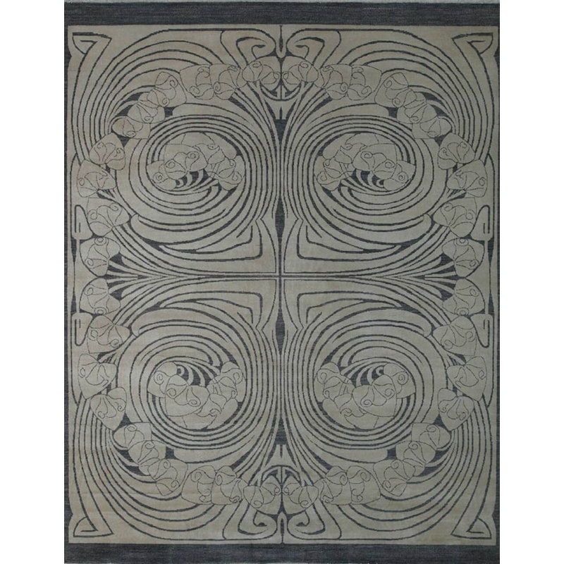 Tapis contemporain noué à la main Dover