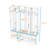Hall Tree with 4 Hidden Hanging Hooks, Cabinets and Doors-1554193602
