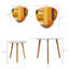 Ensemble de 2 tables basses gigognes Triangle
