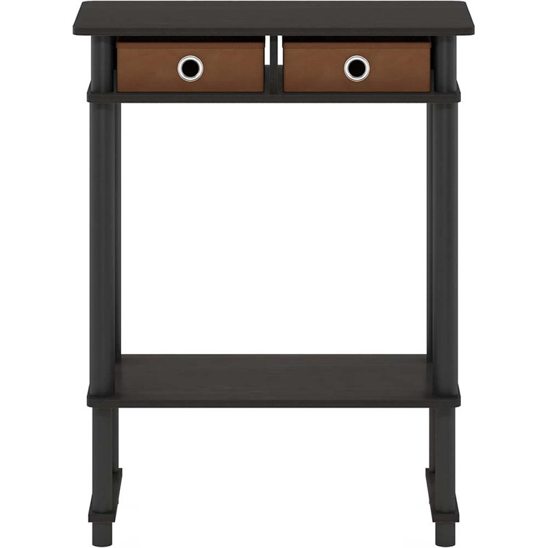 Turn-N-Tube Tall-Wide Hallway Console Table With Bin