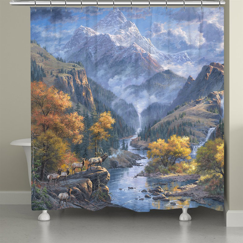 Maltby Autumn Falls Shower Curtain