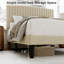 Queen Size Upholstered Platform Bed with Adjustable Headboard and Wooden Slats-2112072438-2112072430