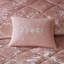 Édredon luxueux en velours rosé pour très grand lit / très grand lit-116011205-116011209