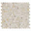Carreau de mosaïque en marbre Selene Oro Penny rond 12 po x 12 po