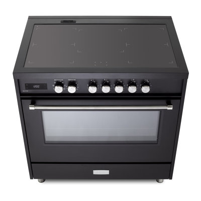 Verona Ultima Series 36 Inch Induction Range with 5 Induction Elements (Matte Black)