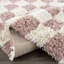 Tapis rose à poils longs Atiran-87332694
