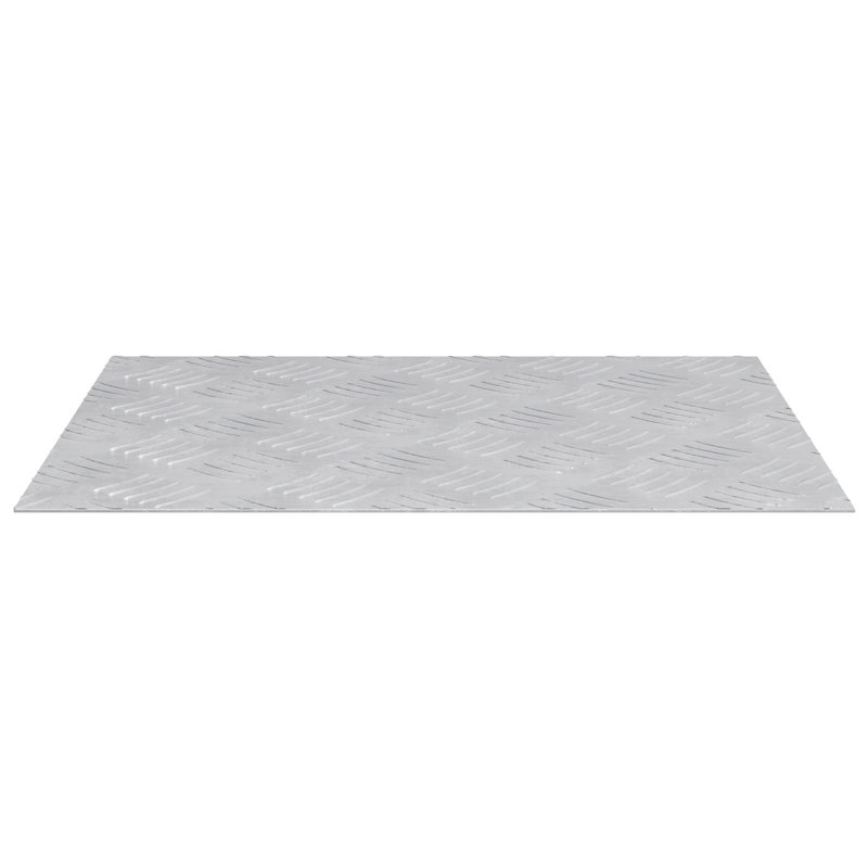 Silver Aluminium 0.3 Cm Stair Treads Rectangular, Rectangle 40cm x 50cm, 2