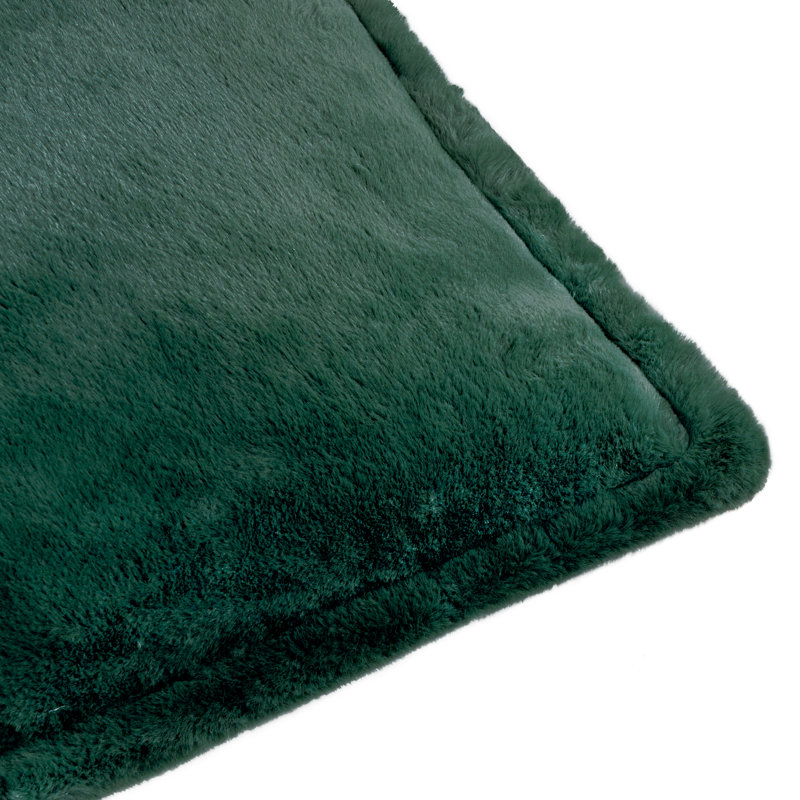 Kallu Square Cushion, Polyester, Dark Green, Square 45cm