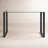 Orion Glass Top Metal Base Writing Desk-33064538