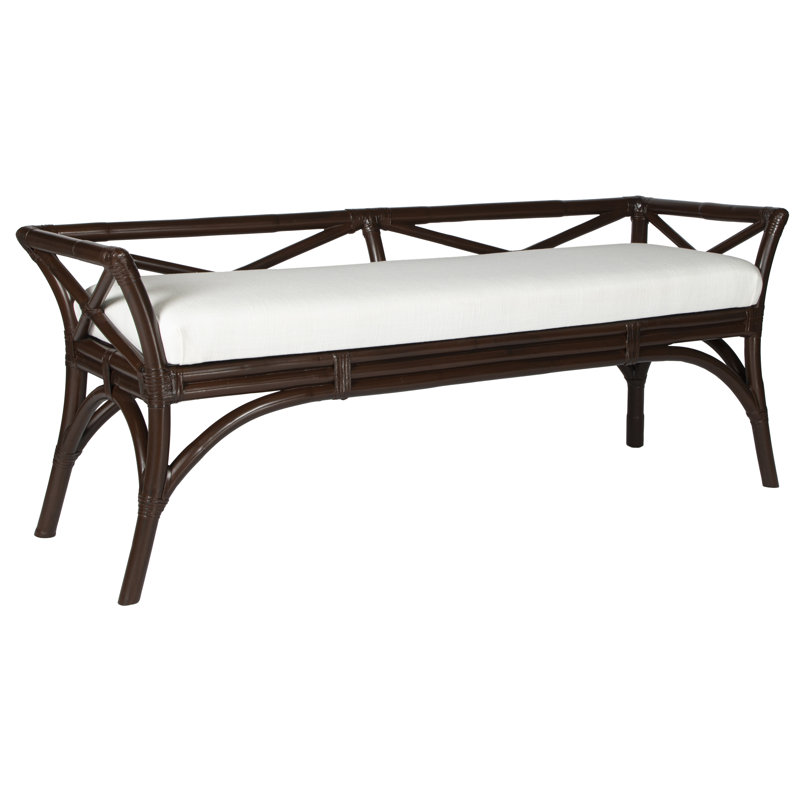 Wicker Bench, Mocha