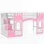 Lit mezzanine simple avec escalier de rangement et fenêtre-1477723617