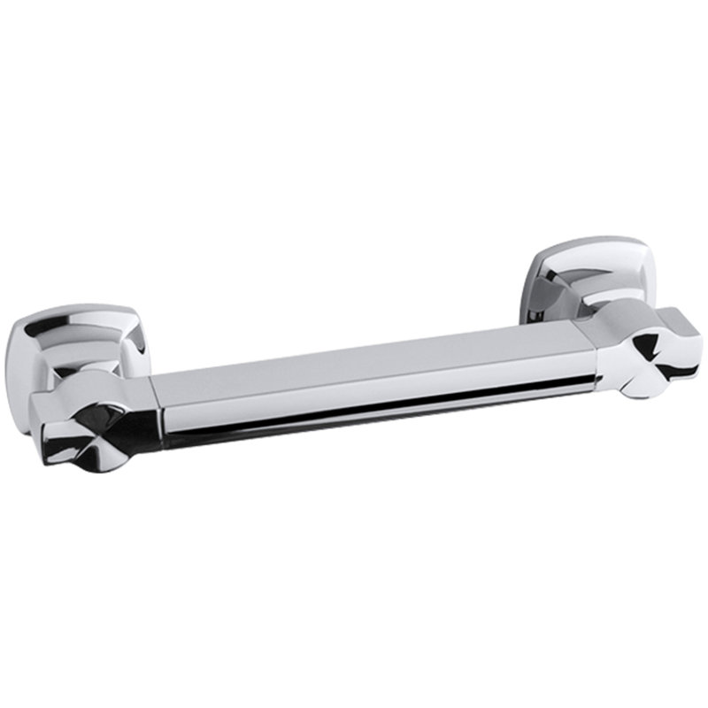 Margaux Grab Bar, Polished Stainless, 12"W